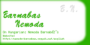 barnabas nemoda business card